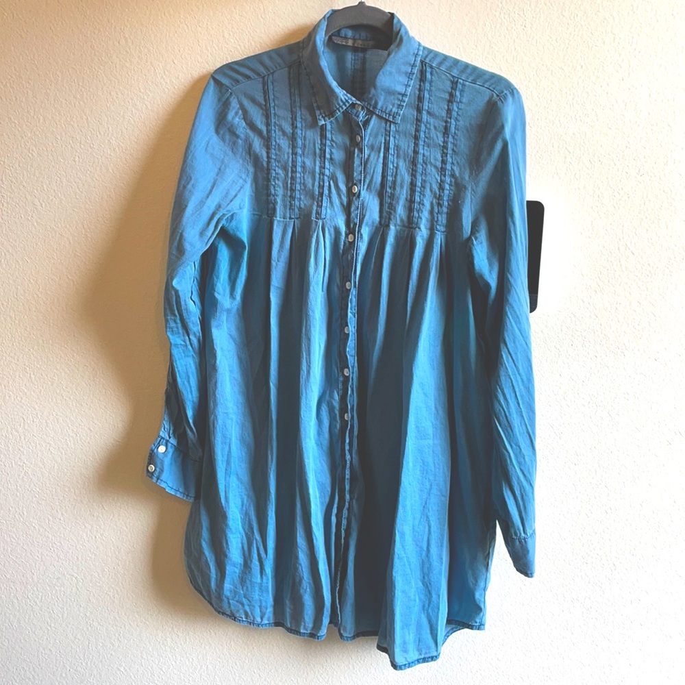 Zara button up shirt dress